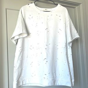 Medium oversized distressed T-shirt from a boutique